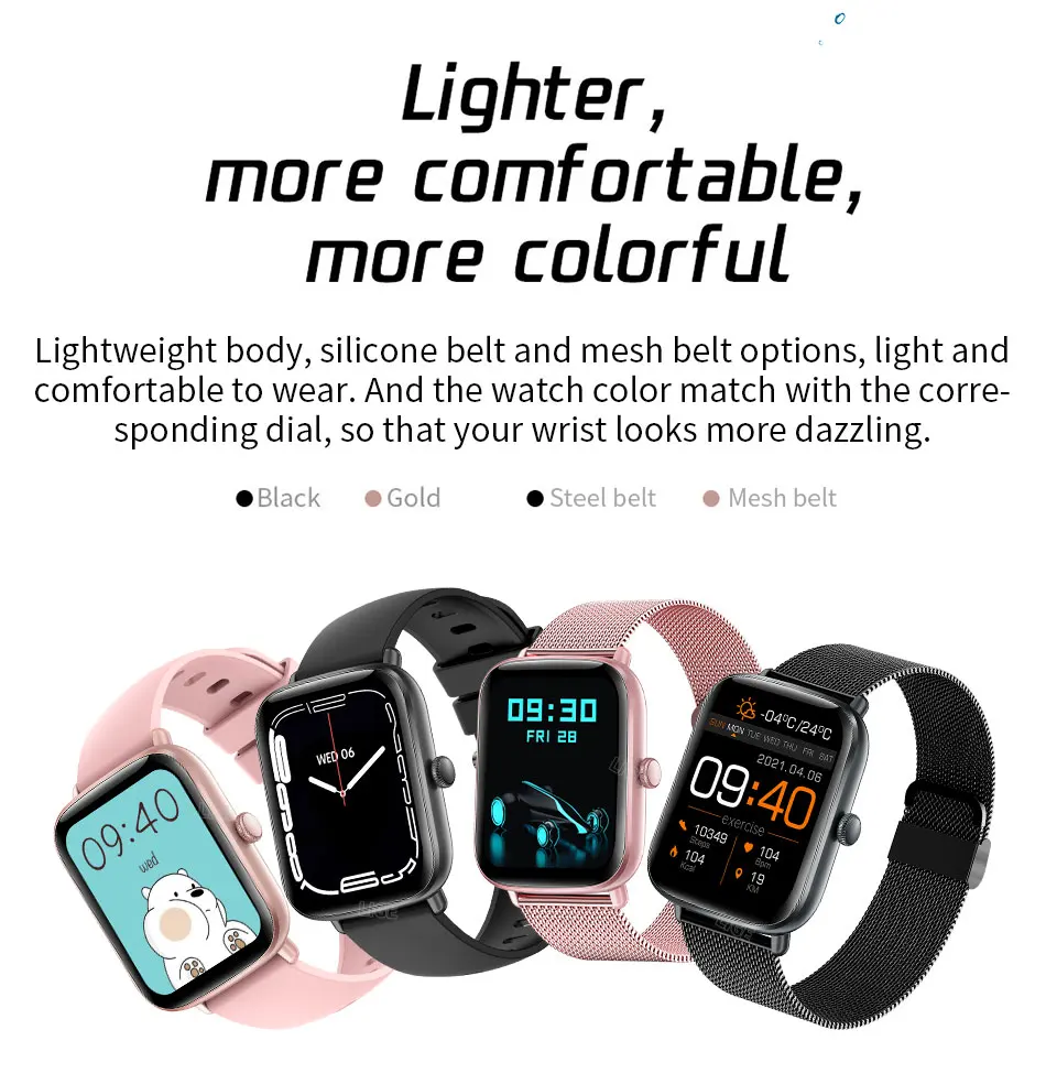 2025 LIGE Smart Watch Men Women Heart Rate Monitoring Sport Watches Man IP68 Waterproof Women Smartwatch For Xiaomi Huawei Apple