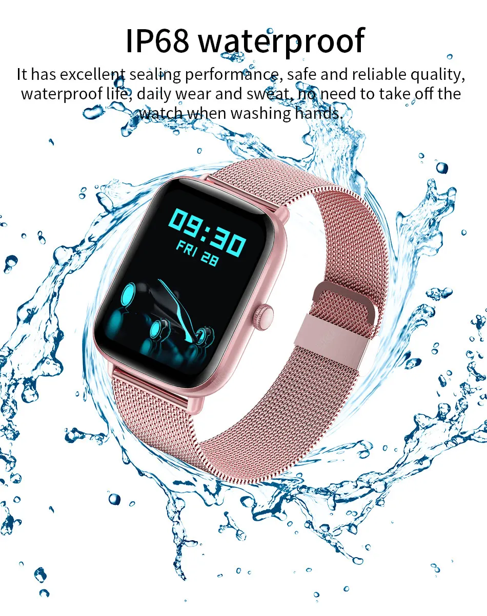 2025 LIGE Smart Watch Men Women Heart Rate Monitoring Sport Watches Man IP68 Waterproof Women Smartwatch For Xiaomi Huawei Apple