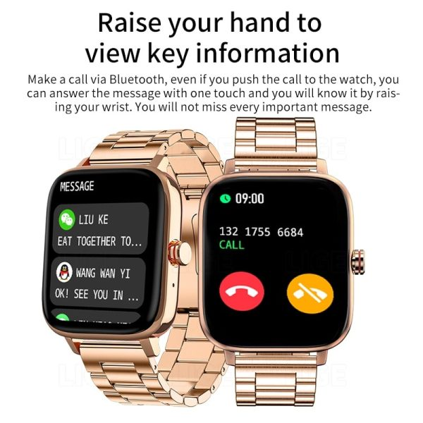 2025 Men Smart Watch Women Custom Dial Smartwatch For Men Android IOS Waterproof Bluetooth Watches Full Touch Bracelet Clock Men